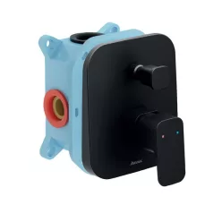   Falba süllyesztett csaptelep, Ravak 10 Free black fekete falba süllyesztett csaptelep váltóval, R