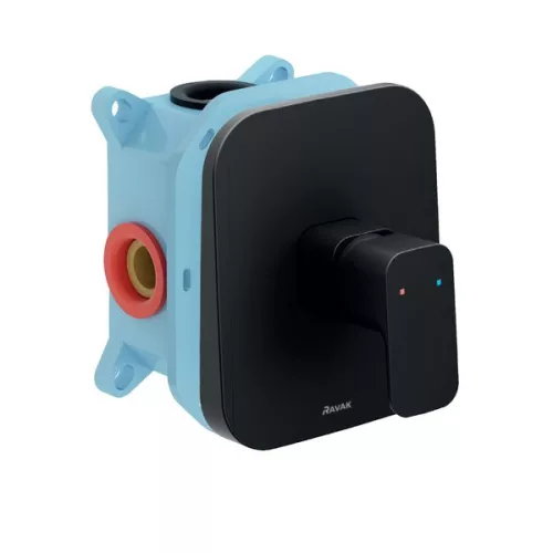 Falba süllyesztett csaptelep, Ravak 10 Free black fekete falba süllyesztett csaptelep váltó nélkü