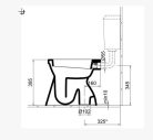 WC, Alföldi BÁZIS laposöblítésű alsó kifolyású 4037 E+