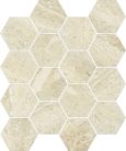 Dekorlap, Paradyz Classica Sunlight Stone Beige Hexagon mozaika 22x25,5cm