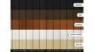 Oldallap, M-Acryl trópusi fa oldallap wenge 70-100cm