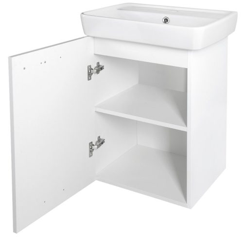 Alsó szekrény, Sapho AQUALINE ZOJA Mosdótartó szekrény, 41,5x63x37,6cm, fehér 56372