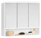 Fürdőszobabútor felső szekrény, Sapho AQUALINE LYMO tükrösszekrény, 58x49x14,7cm, fehér 1884132