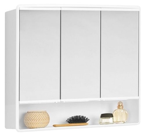 Fürdőszobabútor felső szekrény, Sapho AQUALINE LYMO tükrösszekrény, 58x49x14,7cm, fehér 1884132