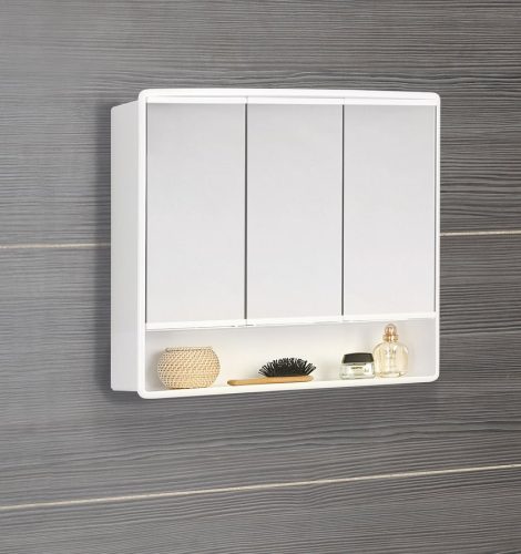 Fürdőszobabútor felső szekrény, Sapho AQUALINE LYMO tükrösszekrény, 58x49x14,7cm, fehér 1884132