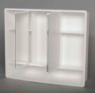 Fürdőszobabútor felső szekrény, Sapho AQUALINE LYMO tükrösszekrény, 58x49x14,7cm, fehér 1884132