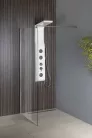 Fix zuhanyfal, Sapho AQUALINE WALK IN Fix zuhanyfal, 100x190cm, átlátszó üveg WI101