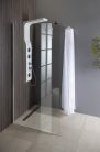 Fix zuhanyfal, Sapho AQUALINE WALK IN Fix zuhanyfal, 100x190cm, átlátszó üveg WI101