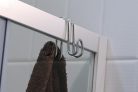 Fogas, Sapho AQUALINE KRÓM LINE Duplafogas, akasztó zuhanykabinra, 8,5cm, króm 37030