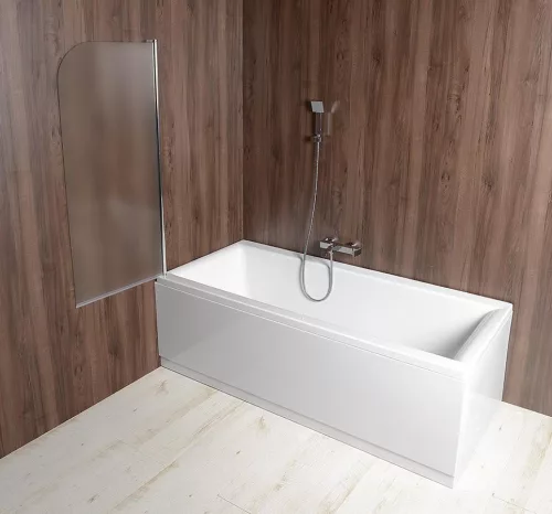 Kádparaván, Sapho AQUALINE VILMA kádparaván, balos, 60x140cm, 6mm BRICK üveg, króm AQ6018L