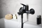Kádtöltő csaptelep, Sapho AQUALINE LOTTA kádtöltő csaptelep zuhanyszett nélkül, fekete LT610B