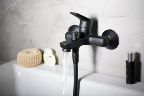 Kádtöltő csaptelep, Sapho AQUALINE LOTTA kádtöltő csaptelep zuhanyszett nélkül, fekete LT610B