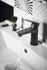 Mosdó csaptelep, Sapho AQUALINE LOTTA mosdócsaptelep, fekete LT602B