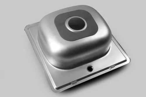 Mosogatótálca, Sapho AQUALINE rozsdamentes mosogatótálca, 48x18x48cm AQ4848B