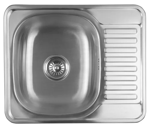 Mosogatótálca, Sapho AQUALINE beépíthető mosogatótálca, 58x18x48cm, inox AQ5848B