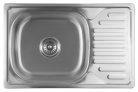Mosogatótálca, Sapho AQUALINE beépíthető mosogatótálca, 66x18x42cm, inox AQ6642B