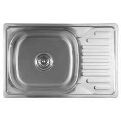  Mosogatótálca, Sapho AQUALINE beépíthető mosogatótálca, 66x18x42cm, inox AQ6642B