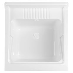   Mosogatótálca, Sapho AQUALINE Műanyag mosogató, szifonnal, 45x50cm PI4550