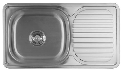 Mosogatótálca, Sapho AQUALINE rozsdamentes mosogatótálca, 76x18x42cm AQ7642B