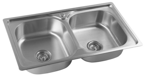 Mosogatótálca, Sapho AQUALINE rozsdamentes mosogatótálca, 81x18x46cm AQ8146B