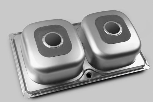 Mosogatótálca, Sapho AQUALINE rozsdamentes mosogatótálca, 81x18x46cm AQ8146B