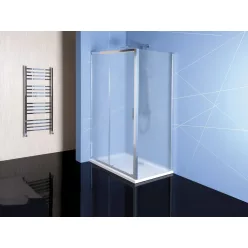   Oldalfal, Sapho POLYSAN EASY LINE oldalfal, 900mm, BRICK üveg EL3338