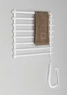 Egyenes radiátor, AQUALINE elektromos törölközőszárító radiátor, 570x465mm,72W, fehér SU110A