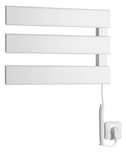 Egyenes radiátor, Sapho AQUALINE ELVIS elektromos radiátor, 50W, 480x330x45mm, fehér EB480
