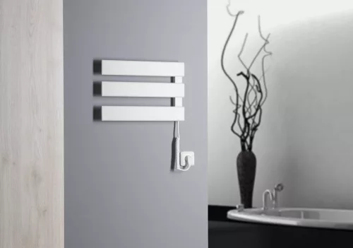 Egyenes radiátor, Sapho AQUALINE ELVIS elektromos radiátor, 50W, 480x330x45mm, fehér EB480