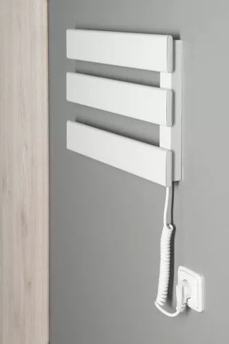 Egyenes radiátor, Sapho AQUALINE ELVIS elektromos radiátor, 50W, 480x330x45mm, fehér EB480