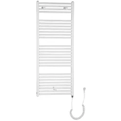   Egyenes radiátor, AQUALINE DIRECT-E elektromos radiátor patronnal, 600x1320mm, 600W, fehér ILE36T