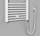 Egyenes radiátor, AQUALINE DIRECT-E elektromos radiátor patronnal, 600x960mm, 400W, fehér ILE96T