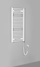 Egyenes radiátor, AQUALINE ORBIT-E elektromos radiátor patronnal, 450x960mm, 300W, fehér ILEO94T
