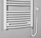 Egyenes radiátor, AQUALINE ORBIT-E elektromos radiátor patronnal, 450x960mm, 300W, fehér ILEO94T