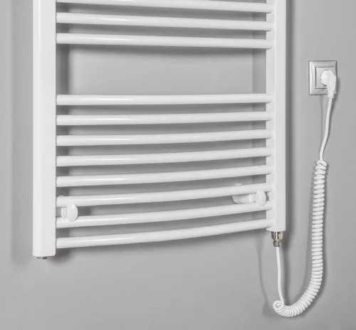 Egyenes radiátor, AQUALINE ORBIT-E elektromos radiátor patronnal, 450x960mm, 300W, fehér ILEO94T