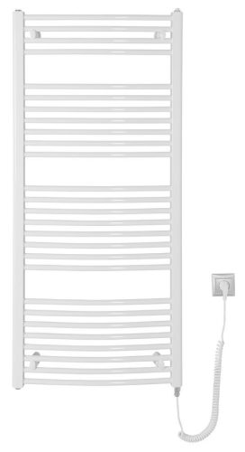 Egyenes radiátor, AQUALINE ORBIT-E elektromos radiátor patronnal, 600x1320mm, 600W, fehér ILEO36T