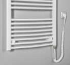 Egyenes radiátor, AQUALINE ORBIT-E elektromos radiátor patronnal, 600x1320mm, 600W, fehér ILEO36T