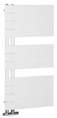 Egyenes radiátor, Sapho AQUALINE MILI fürdőszobai radiátor, 450x934mm, 381W, fehér DC600T