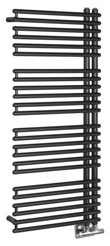 Egyenes radiátor, Sapho AQUALINE TUBINI fürdőszobai radiátor, 496x1126mm, Antracit DC305T