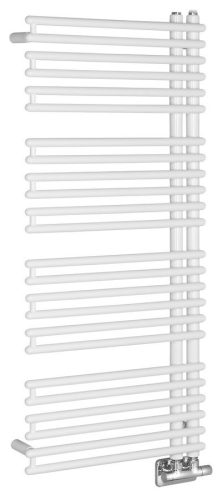 Egyenes radiátor, Sapho AQUALINE TUBINI fürdőszobai radiátor, 496x1126mm, fehér DC300T