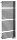 Egyenes radiátor, Sapho AQUALINE TUBINI fürdőszobai radiátor, 596x1454mm, Antracit DC325T