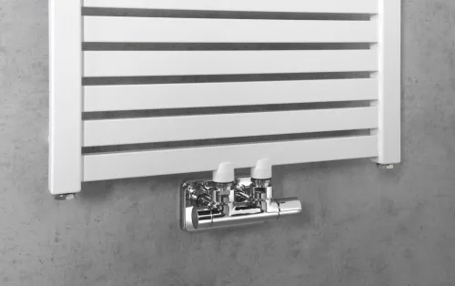 Egyenes radiátor, AQUALINE TONDI radiátor, középső bekötéssel, 450x1330 mm, fehér DT470T