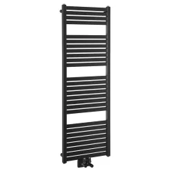   Egyenes radiátor, AQUALINE TONDI radiátor, középső bekötéssel, 450x1330 mm, matt fekete DT476T