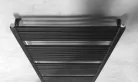Egyenes radiátor, AQUALINE TONDI radiátor, középső bekötéssel, 600x1330 mm, matt fekete DT486T