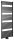 Egyenes radiátor, AQUALINE TONDI radiátor, középső bekötéssel, 600x1690 mm, matt fekete DT496T