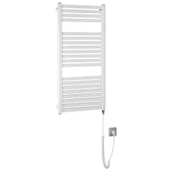   Egyenes radiátor, AQUALINE TONDI-E elektromos radiátor, 450x970 mm, 300W, fehér DE450T