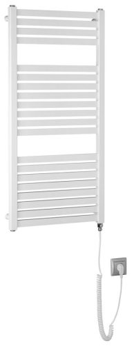 Egyenes radiátor, AQUALINE TONDI-E elektromos radiátor, 450x970 mm, 300W, fehér DE450T