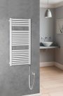 Egyenes radiátor, AQUALINE TONDI-E elektromos radiátor, 450x970 mm, 300W, fehér DE450T