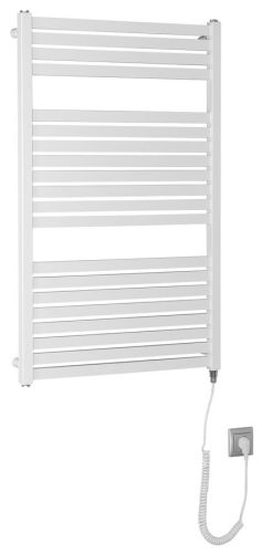 Egyenes radiátor, AQUALINE TONDI-E elektromos radiátor, 600x970 mm, 400W, fehér DE460T