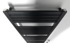 Egyenes radiátor, AQUALINE TONDI-E elektromos radiátor, 450x1330mm, 500W, matt fekete DE476T